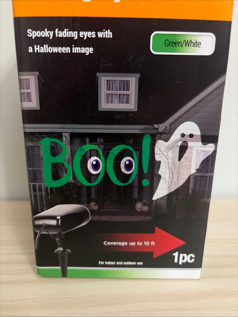 Gemmy Fading Eyes New! Halloween Light - Green/White